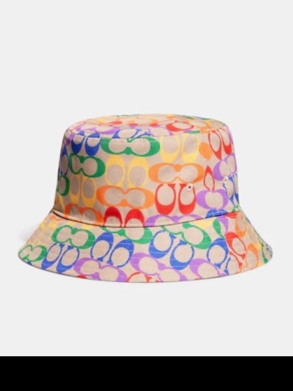 Coach Multicolor Logo Bucket Hat
